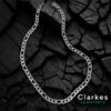 Timeless 9mm Silver Figaro Chain Necklace - 24" Stainless Steel