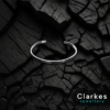 Simplistic Adjustable Ladies Silver Bangle Bracelet - Image 2