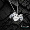 Silver Opening Butterfly Pendant Necklace " I Love You Engraving "