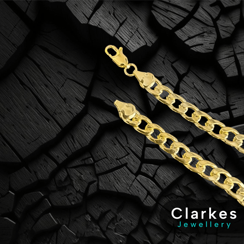 6mm 18ct Gold Filled Italian Cuban Chain - 24" - Image 3