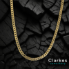 6mm 18ct Gold Filled Italian Cuban Chain - 24"