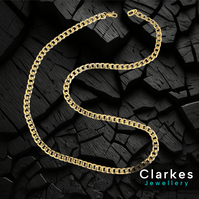 6mm 18ct Gold Filled Italian Cuban Chain - 24" - Image 2