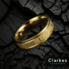 9ct Gold Filled Roman Numeral Band Ring