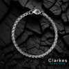 Italian Braided Italian Stainless Steel 4mm Bracelet 21cm