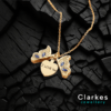 Gold Opening Butterfly Pendant Necklace " I Love You Engraving "