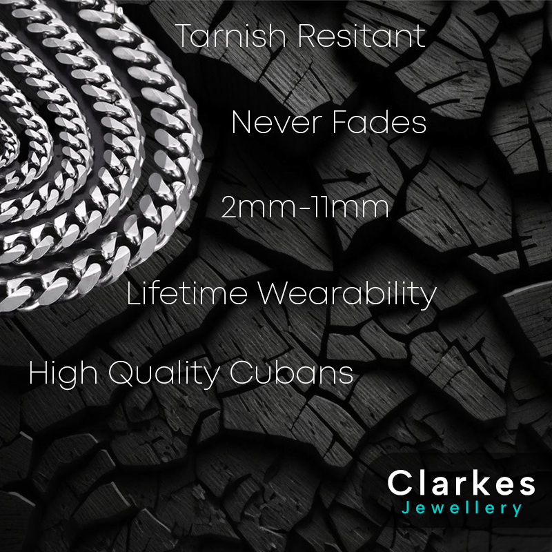 Italian Stainless Steel Cuban Link Bracelets 3mm- 11MM Classic 8" Bracelets - Image 3