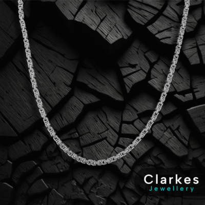 Stainless Steel 24" Stainless Byzantine Link Necklace Chain - 6mm