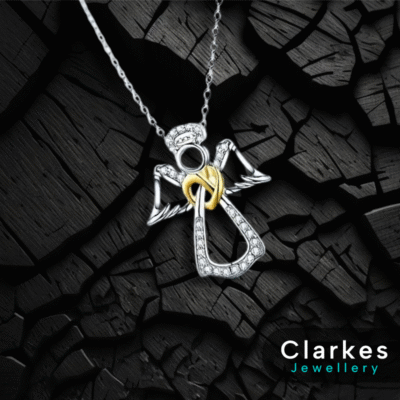 Angel Wings 925 Sterling Silver Necklaces Pendant - 45-50cm