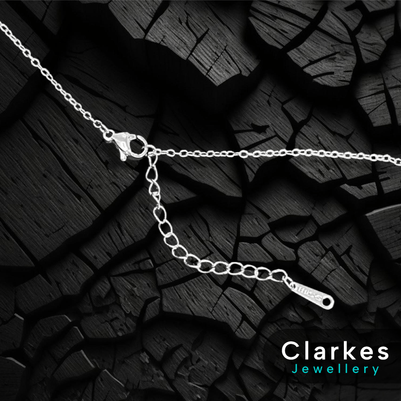 Dainty Stainless Steel Zircon Silver Safety Pin Necklace - Image 3