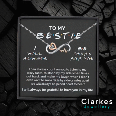 To My Bestie -Luxury  Friends Theme Necklace Gift for Women Friend