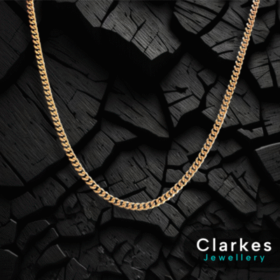 Mens Boys 9ct Gold Filled Italian Cuban Curb Chain 21.5" 7mm + Giftbox