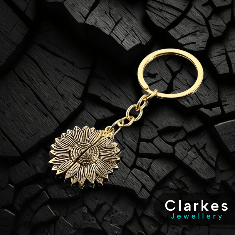 You Are My Sunshine Sunflower Keyring - Keep Going - Motivational / Fun Keyring - Image 3