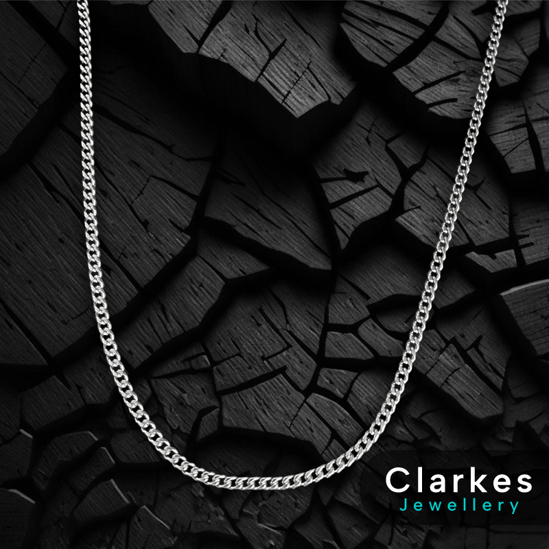 Men's Italian Cuban Chain Timeless Stainless Steel 5mm 20" Necklace - Image 2