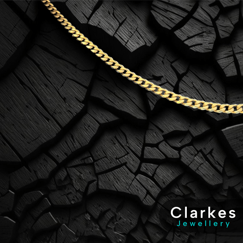 18ct Gold Filled Solid Italian Curb Cuban Necklace Chain 22" 5mm - Image 3