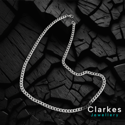 Men's Italian Cuban Chain Timeless Stainless Steel 5mm 20" Necklace