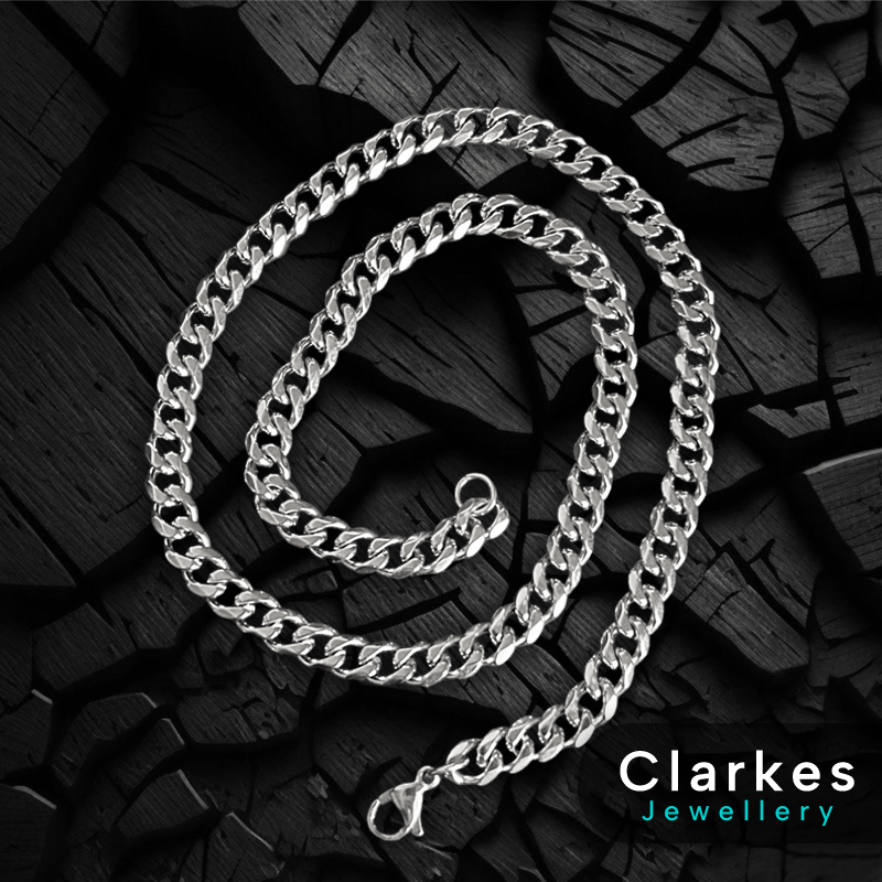 Men's Italian Cuban Chain Timeless Stainless Steel 11mm 20" Necklace + Giftbox - Image 2