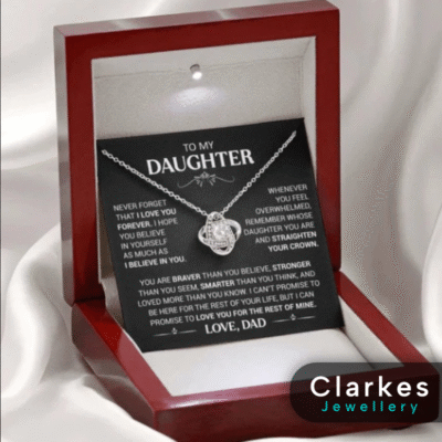 925 Silver Ladies Necklace Premium Light up Gift Box For Daughter