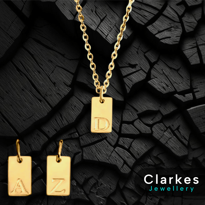 Ladies Initial Personalised Letter Necklace Vacuumed Gold Plated - Durable - Image 2