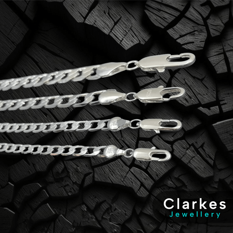 925 Silver Italian Cuban Link Chain - Men's Necklace 20" 22" 24" Curb Link - Image 3