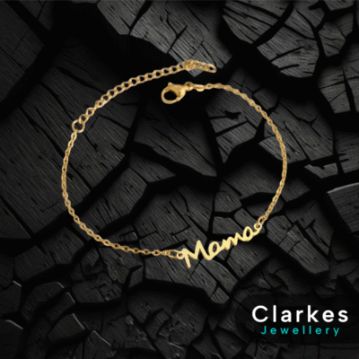 Stunning 18ct Gold Mum Bracelet- Mama - Perfect Gift For Mum
