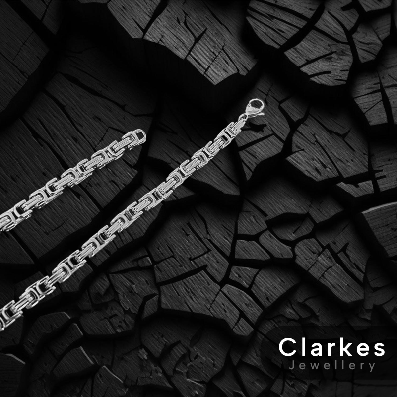 Stainless Steel 24" Stainless Byzantine Link Necklace Chain - 6mm - Image 2