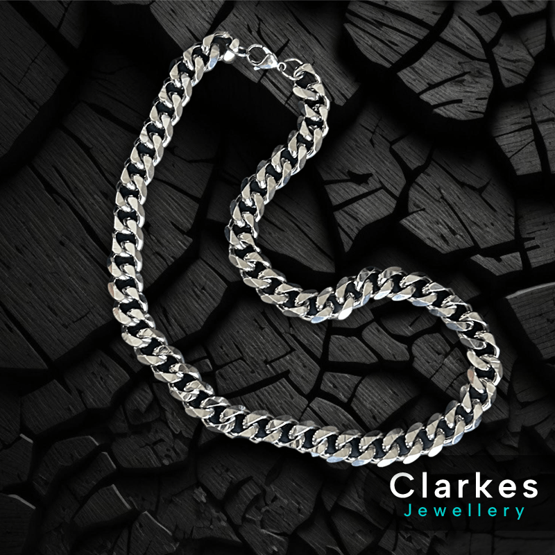 Men's Italian Cuban Chain Timeless Stainless Steel 15mm 24" Heavy Duty Necklace