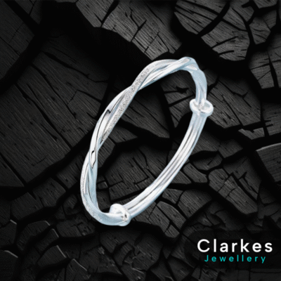 Ladies Bracelet Stainless Steel Adjustable Silver Bangle
