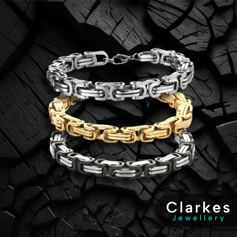 Stainless Steel Braided Link Bracelet - Chunky 6mm Design Unisex Tarnish Proof