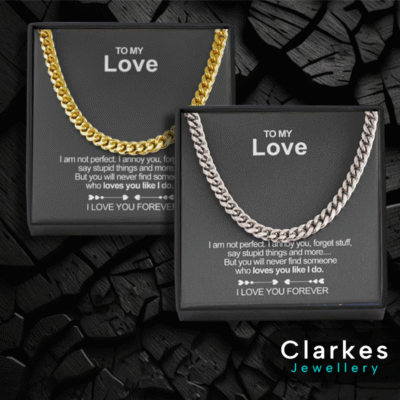To My Love Necklace Gift For Boyfriend Gift for Husband Chain Gift for Man