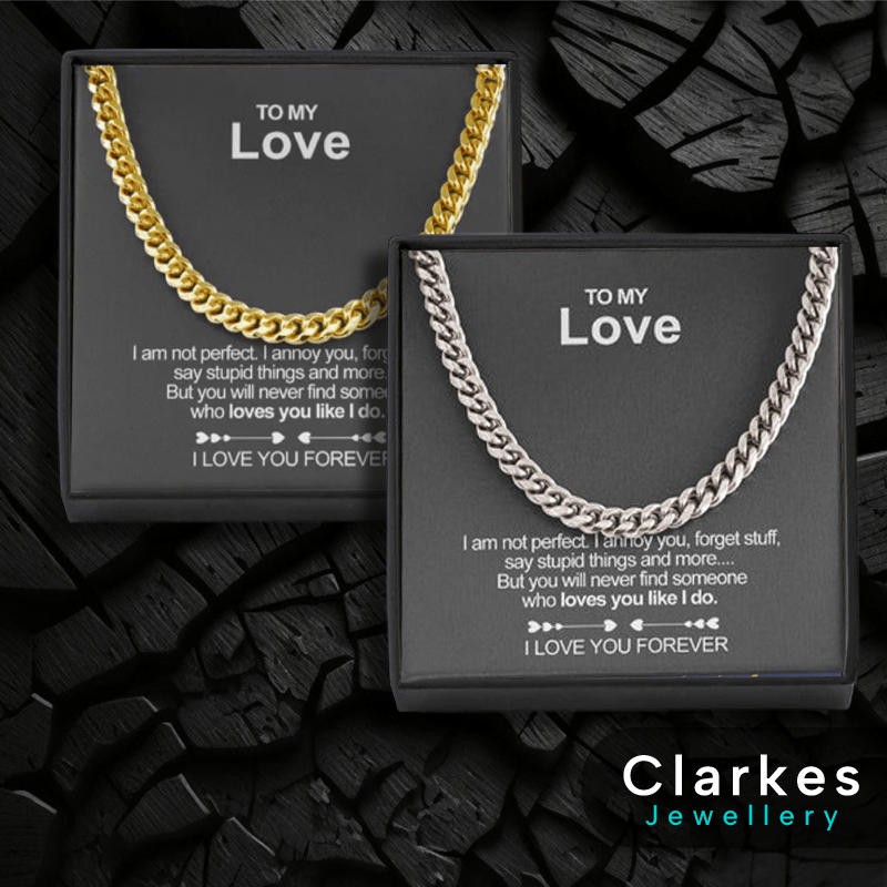To My Love Necklace Gift For Boyfriend Gift for Husband Chain Gift for Man