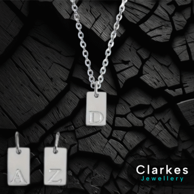 Personalised Initial Necklace Stainless Steel Custom Letter Pendant Gift