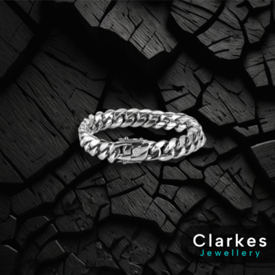 8" Silver Miami Cuban Curb Bracelet 8mm Thick + Giftbox