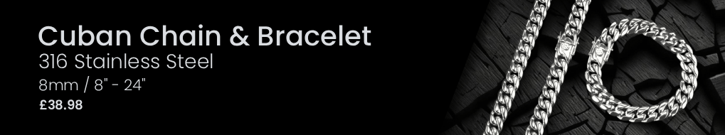 Cuban Chain Bracelet Set