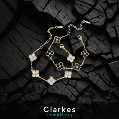 18ct Gold Plated Four Leaf Clover Bracelet