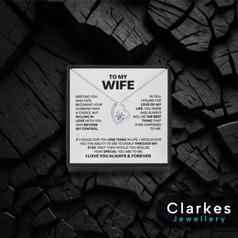 To My Wife Necklace – 925 Silver Necklace Box Gift For Special Wife