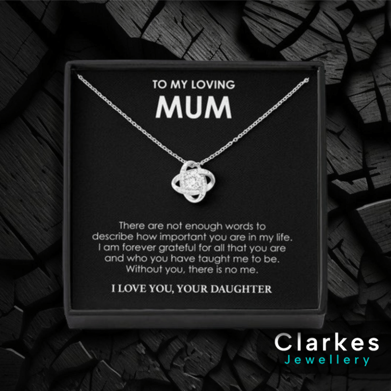 To My Mum Necklace from Daughter Sentimental Jewellery Gift Heartfelt Message