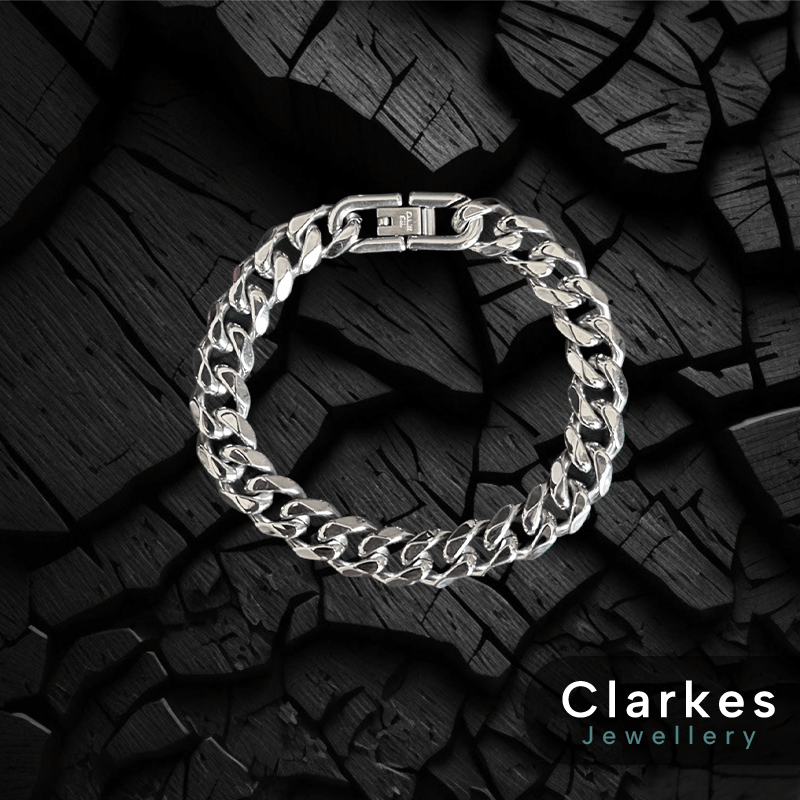Men's Italian Cuban Link Bracelet 10mm - 21cm - 316 Stainless Steel - Image 2