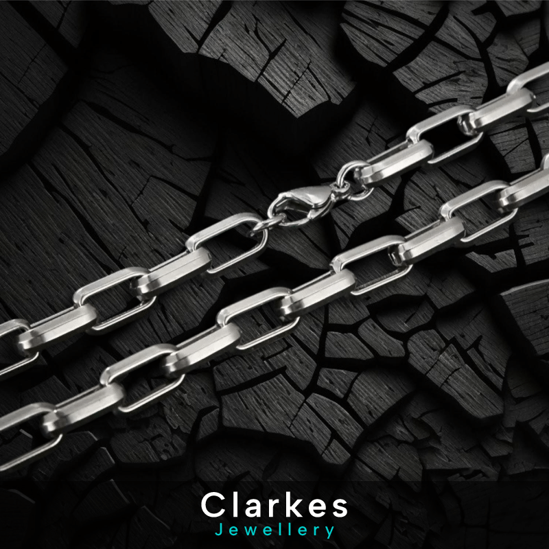 Vintage Stainless Cuban Style Link 9mm Men’s Chunky Chain – Silver