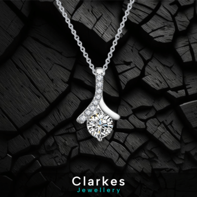 Zircon Pendant Necklace